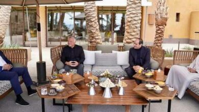 الرئيس يلتقي بملك الأردن وولي عهد أبو ظبي ورئيس وزراء العراق