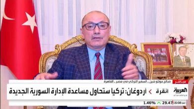 السفير موطلو شن: أردوغان زار مصر للمرة الثانية هذا العام وهذا يعبر عن العلاقات المتنامية بين مصر وتركيا أهم بلدين ‏في شرق المتوسط.