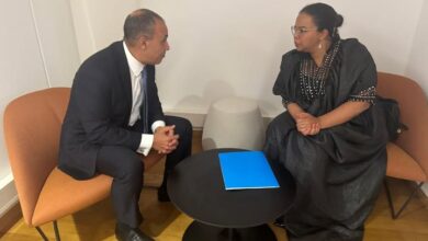 وزير الخارجية والهجرة يلتقى مع وزيرة الخارجية بجمهورية الكونجو الديمقراطية
