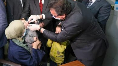 عبد الغفار يطلق الحملة القومية للتطعيم ضد شلل الأطفال