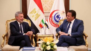عبد الغفار يستقبل سفير إيطاليا ووفد الوكالة الإيطالية للتعاون التنموي