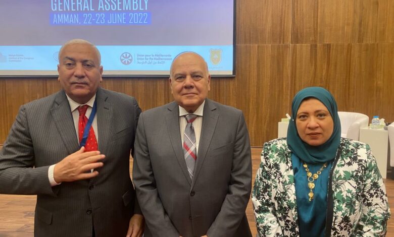 جامعة مدينة السادات تشارك في اعمال الجمعية العامة لاتحاد الجامعات المتوسطية بالاردن