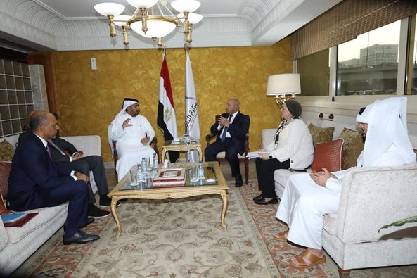الوزير يستقبل رئيس الاستثمار في اقليم افريقيا وآسيا في جهاز قطر للاستثمار