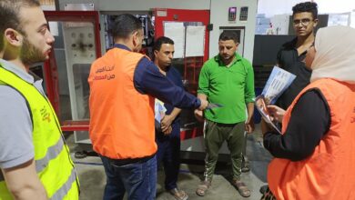 جامعة مدينة السادات وحملة أنت أقوى من المخدرات تطوف المنطقة الصناعية