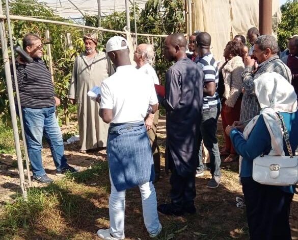 المركزي للمناخ الزراعي يستقبل وفد من 14 دولة أفريقية وآسيوية للتعرف علي نظم الزراعة الحديثة والري الحديث