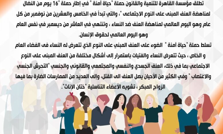 حملة ال 16 يوم من النضال ضد العنف المبني على النوع الإجتماعي