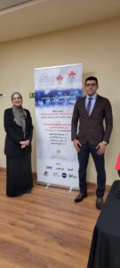 الإعلامية عبير سلامة خلال المؤتمر الدولي السادس لإعلام CIC