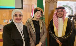 الإعلامية عبير سلامة في جامعة الدول العربية