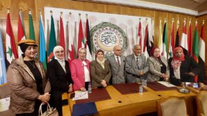 الإعلامية عبير سلامة في جامعة الدول العربية