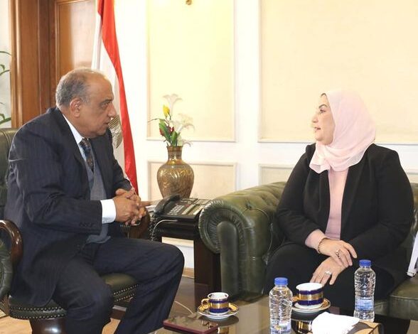 القباج وعصمت يبحثان تعزيز التعاون في إقامة مشروعات صغيرة
