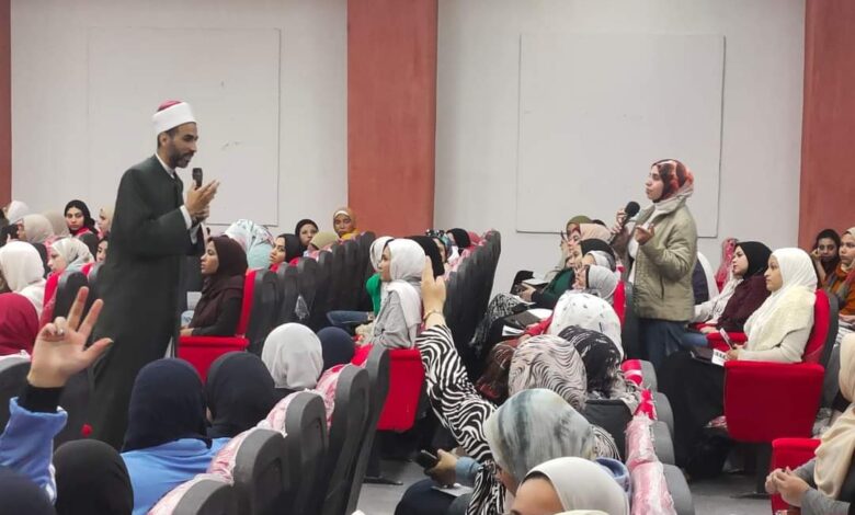 مشاركة جامعة مدينة السادات في ملتقى معسكر الشباب والرياضة بالغردقة