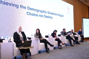 القباج تشارك في إطلاق التقرير الديموغرافي في مصر