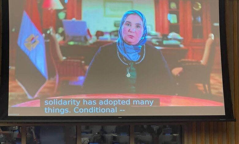 القباج تلقي كلمة مصر في اجتماعات الدورة الـ 61 للجنة التنمية الاجتماعية التابعة للأمم المتحدة