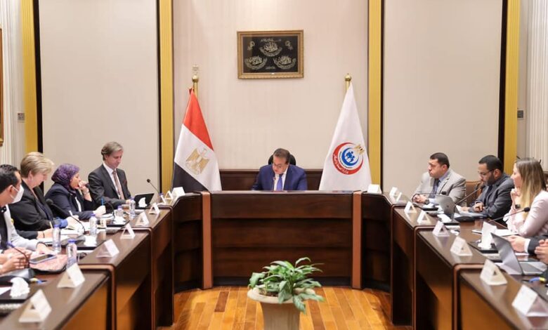وزير الصحة يستقبل الممثل المقيم لبرنامج الأمم المتحدة الإنمائي في مصر