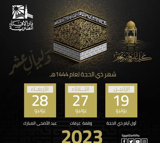 دار الإفتاء المصرية تستطلع هلال ذي الحجة لعام 1444 هجرياً