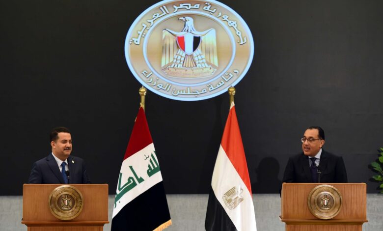 مؤتمر صحفى جمع مصر والعراق
