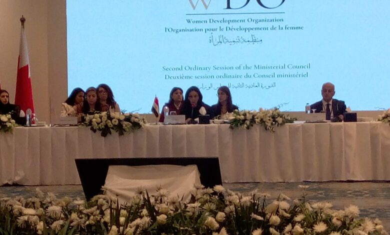 د. مايا مرسى ترأس الدورة الثانية للمجلس الوزارى الثانى لمنظمة تنمية المرأة