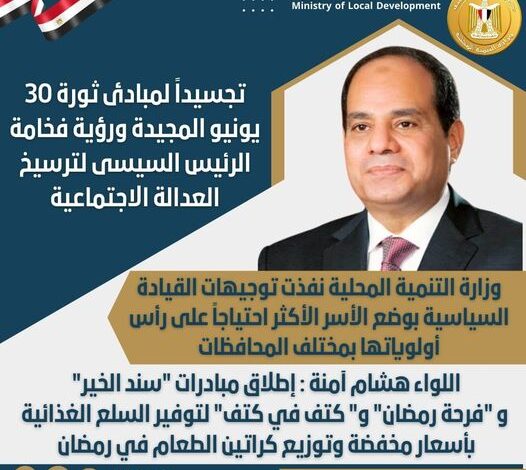 آمنة: إطلاق مبادرات "سند الخير" و "فرحة رمضان" و "كتف في كتف" لتوفير السلع الغذائية بأسعار مخفضة