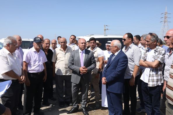 وزير النقل يتفقد مشروع إعادة تأهيل وتطوير خط السكة الحديد الفردان/بئر العبد
