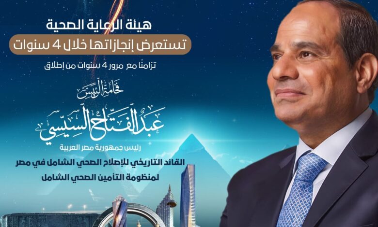 «بالانفوجراف» .. هيئة الرعاية الصحية تستعرض إنجازاتها خلال 4 سنوات من تطبيق التغطية الصحية الشاملة في مصر