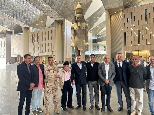 عيسى يقوم بجولة تفقدية بالمتحف المصري الكبير لمتابعة مستجدات وتطورات الأعمال به