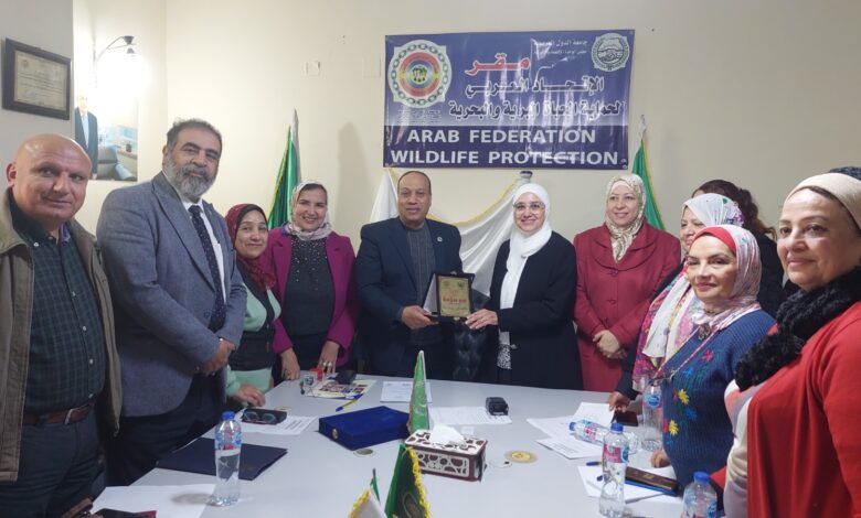 العربي لحماية الحياة البرية والبحرية يكرم مدير تنفيذي مجلة نهر الأمل