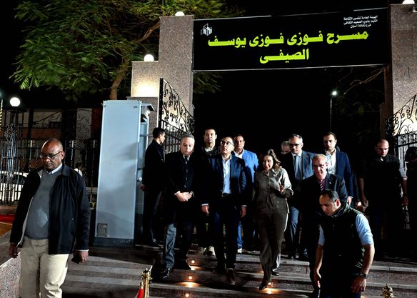 مدبولي يتفقد مسرح "فوزي فوزي" بأسوان بعد إعادة تأهيله