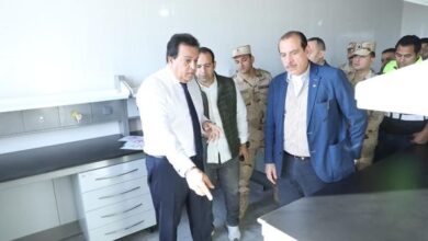 وزير الصحة يتفقد مشروع إنشاء مجمع المعامل المركزية بمدينة بدر بتكلفة 1.375 مليار جنيه