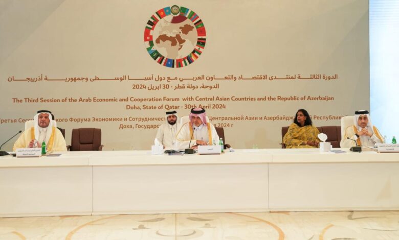 اجتماع تنسيقي مشترك لكبار مسؤولي المندوبين الدائمين لدى جامعة الدول العربية ودول آسيا الوسطى وأذربيجان