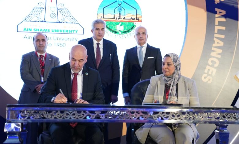 إنطلاق فعاليات المؤتمر العلمى لجامعة عين شمس بعنوان التحالف والشراكات
