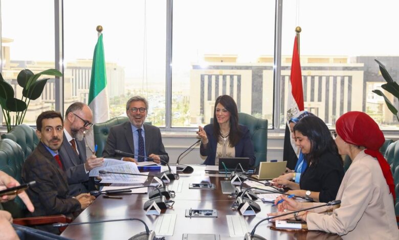 المشاط والسفير الإيطالى يرأسان لجنة إدارة المقابل المحلى لمبادلة الديون من أجل التنمية