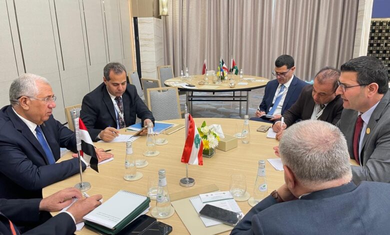 وزيرا زراعة مصر ولبنان يتابعان ملفات التعاون الزراعى المشتركة