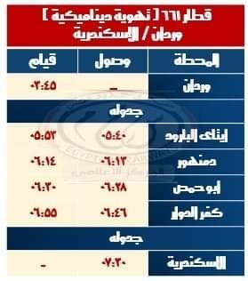 السكة الحديد: تشغيل خدمة جديدة على خط القاهرة/ الإسكندرية اعتباراً من الأحد 1/ 12/ 2024