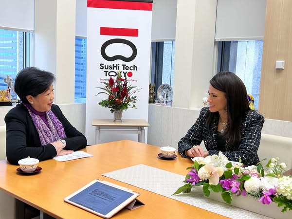 المشاط تلتقي محافظ طوكيو ورئيس بنك اليابان للتعاون الدولي «JBIC