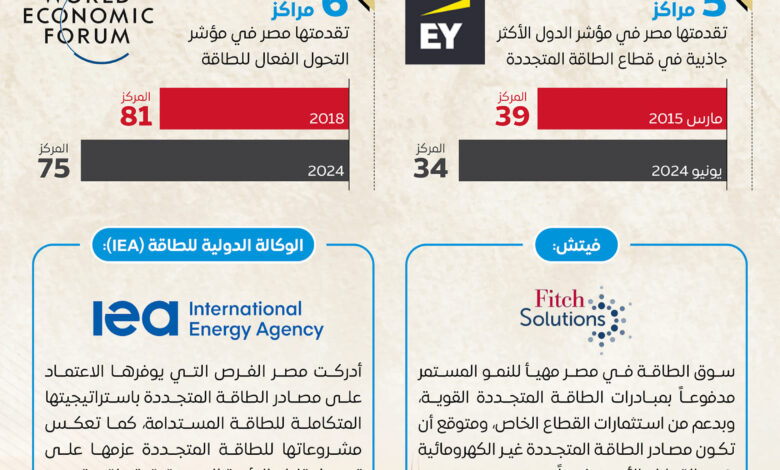 الدولة المصرية تتبنى استراتيجية طموحة للتحول نحو الطاقة النظيفة دعماً للتنمية المستدامة