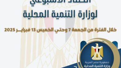 بالإنفوجراف "التنمية المحلية × أسبوع"