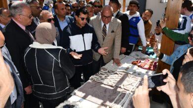 وزير الشباب والرياضة ورئيس الهيئة العربية للتصنيع يفتتحان مركز شباب "محمد صلاح"