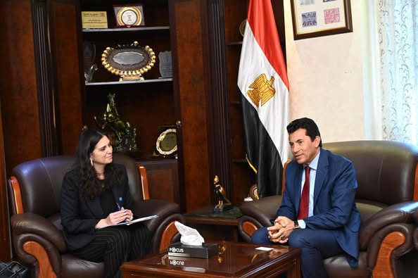 صبحي يستقبل الممثل الجديد لمنظمة اليونيسف في مصر ويؤكد استمرار التعاون لدعم الشباب