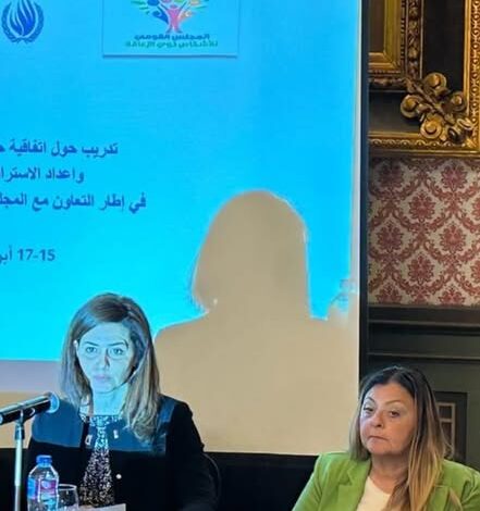 د. إيمان كريم ولجنة حقوق الإنسان يفتتحان برنامجاً تدريبياً حول توظيف الآليات الدولية لحقوق ذوي الإعاقة في إعداد التقارير الدولية بالقاهرة