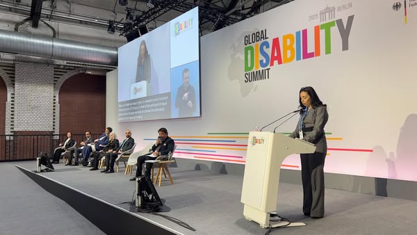 وزيرة التضامن الاجتماعي تلقي كلمة مصر في القمة العالمية للإعاقة بـ "برلين"