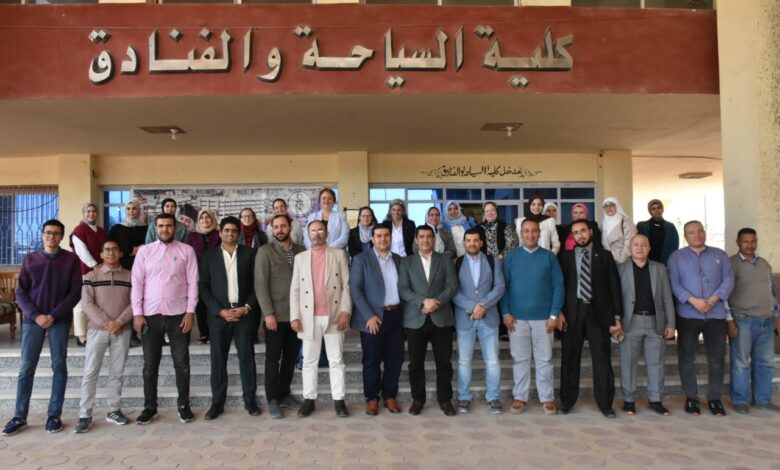 كلية السياحة والفنادق جامعة مدينة السادات تنظم دورة تدريبية عن منهجية البحث العلمي بالتعاون مع المعهد الفرنسي (IFAO)
