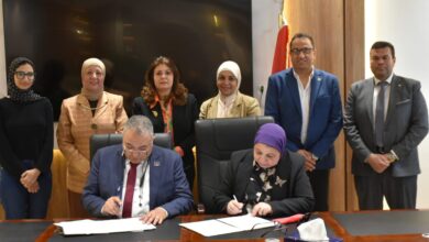 "معاوية" تشهد توقيع بروتوكول تعاون مشترك بين معهد بحوث الهندسة الوراثية وكلية التكنولوجيا الحيوية بجامعة بدر بالقاهرة