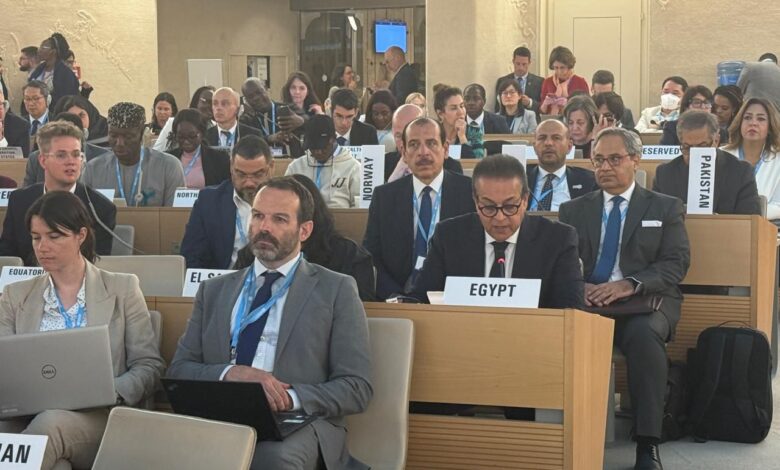 وزير الصحة يؤكد إلتزام دول إقليم شرق المتوسط بالمشاركة الفعالة نحو عالم أكثر أماناً صحياً