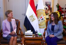 وزيرة التنمية المحلية تبحث مع سفيرة الاتحاد الأوروبي بالقاهرة مجالات التعاون المشترك
