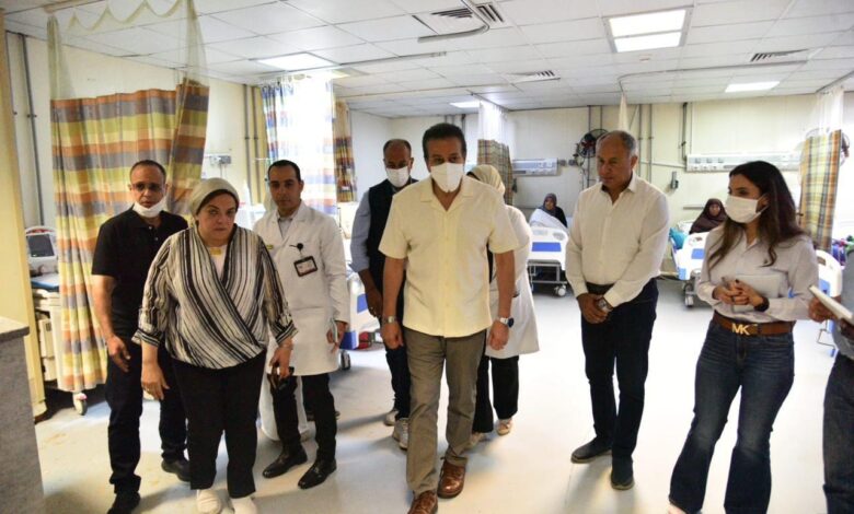 نائب رئيس مجلس الوزراء وزير الصحة يتفقد مستشفى وادي النطرون التخصصي بمحافظة البحيرة