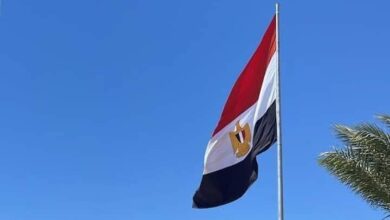 القانون المصري يحظر رفع أو عرض العلم تالفاً أو باهتاً