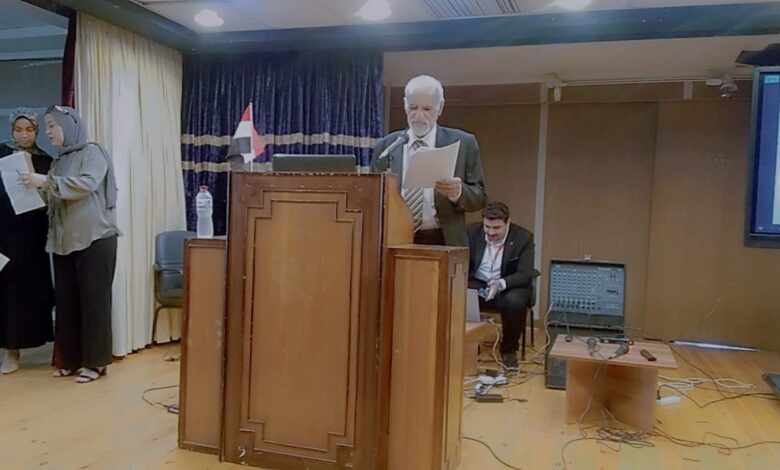المهندس سعيد اللبان يلقي كلمة د. أشرف عبد العزيز نيابة عنه