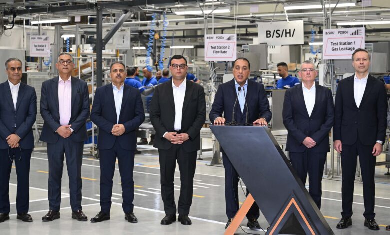 تصريحات تليفزيونية لرئيس الوزراء من أول مصنع في مصر وأفريقيا لشركة BSH