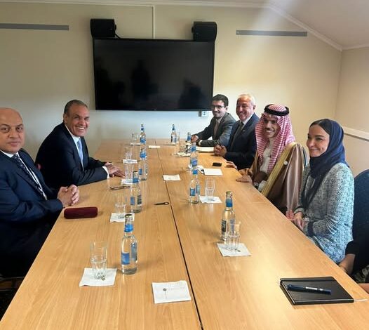 وزير الخارجية والهجرة يلتقي بنظيره السعودي على هامش فعاليات منتدى أوسلو