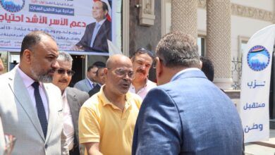 حزب مستقبل وطن أمانة مدينة نصر أول وثان ينظم فاعلية مبادرة عيد الأضحى المبارك لتوزيع لحوم ومواد غذائية على أكثر من 500 أسرة لدعم الأسر الأشد إحتياجاً وتهنئة 63 أسرة من متضررى عزبة العرب بتسليم الشقق إليهم